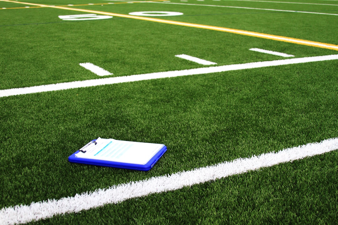 Football Field with Clipboard